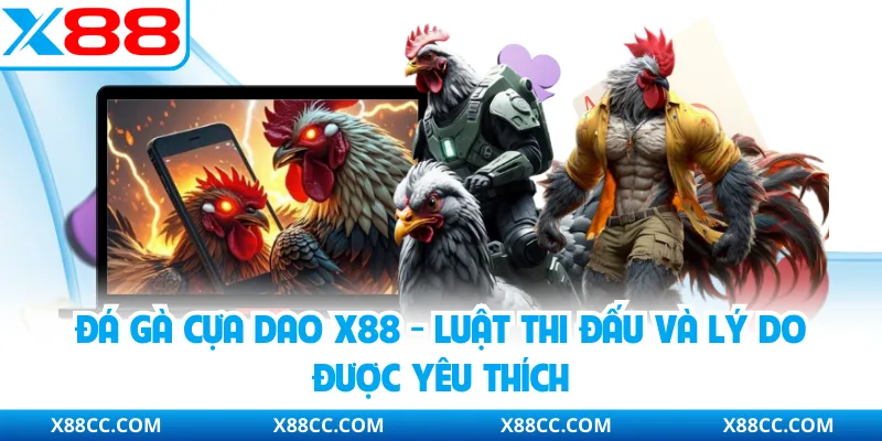 Đá Gà Cựa Dao X88 - Luật Thi Đấu Và Lý Do Được Yêu Thích
